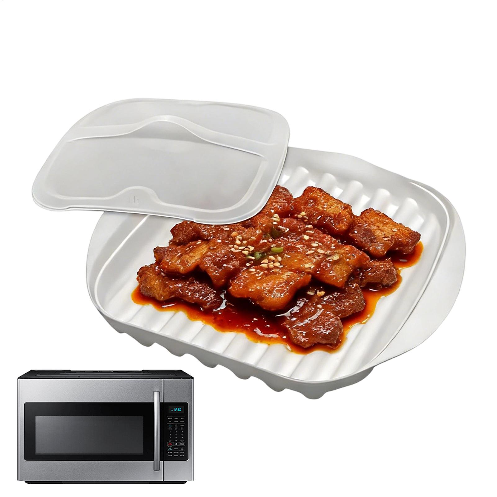 Meal Prep Hot Dogs - Microwave Bacon Tray Non-Sticky Kitchen Gadgets