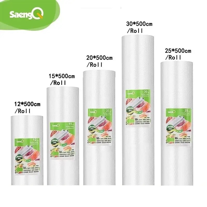 Meal Prep Vacuum Seal - SaengQ Vacuum Bags for Food Vacuum