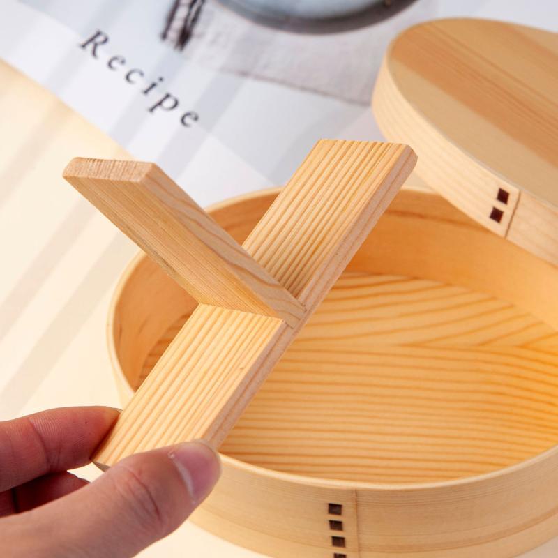 Meal Prep Japanese Food - Children's Japanese Style Wooden Lunch Box
