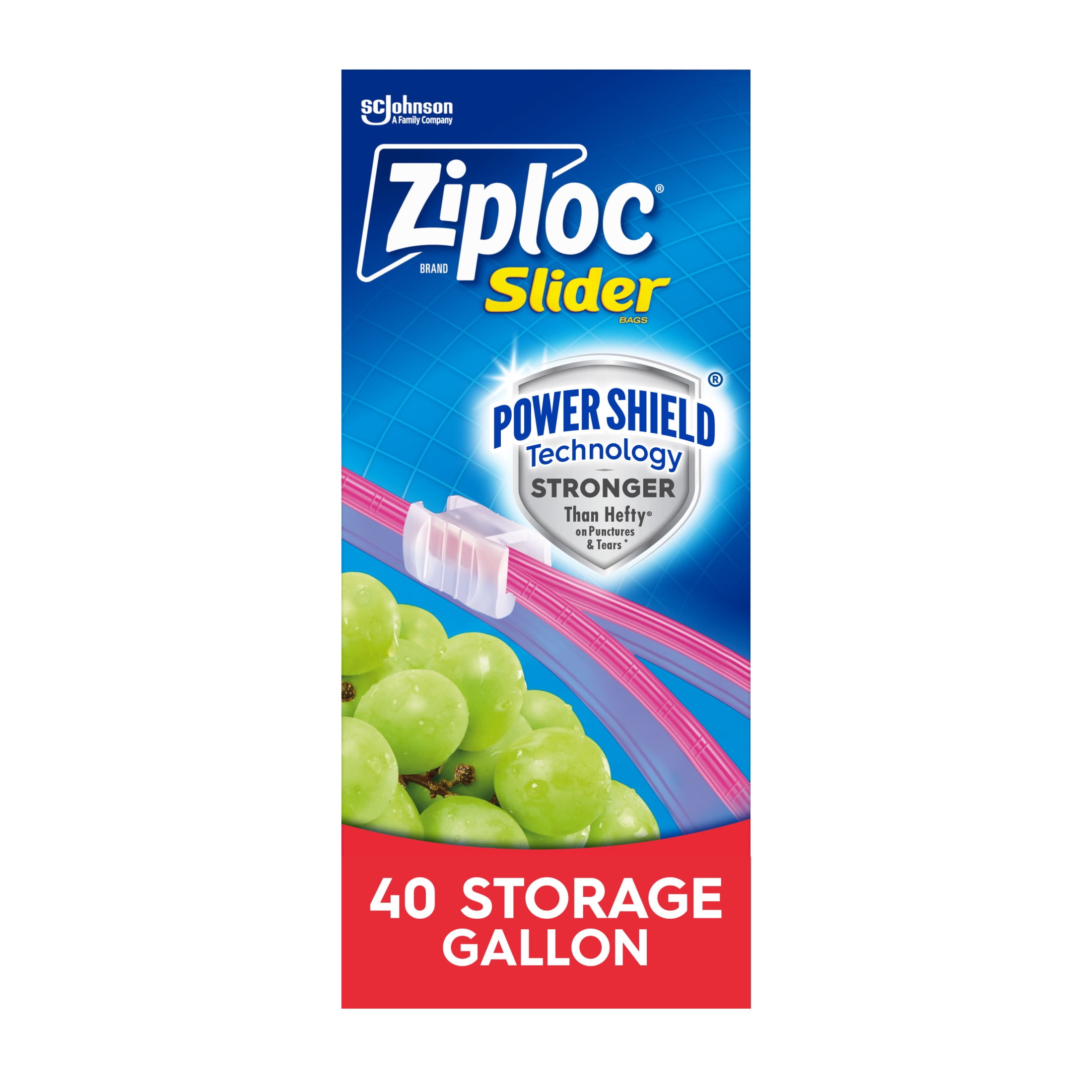 Meal Prep Ziploc Bags - Ziploc Gallon Slider Food Storage Bags,