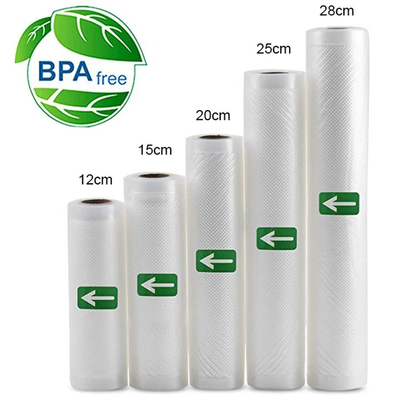 Meal Prep Vacuum Seal - Sous Vide Roll Bags for Vacuum
