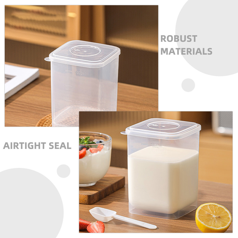 Clear Plastic Yogurt Storage B - Meal Prep Japanese Food recension och pris