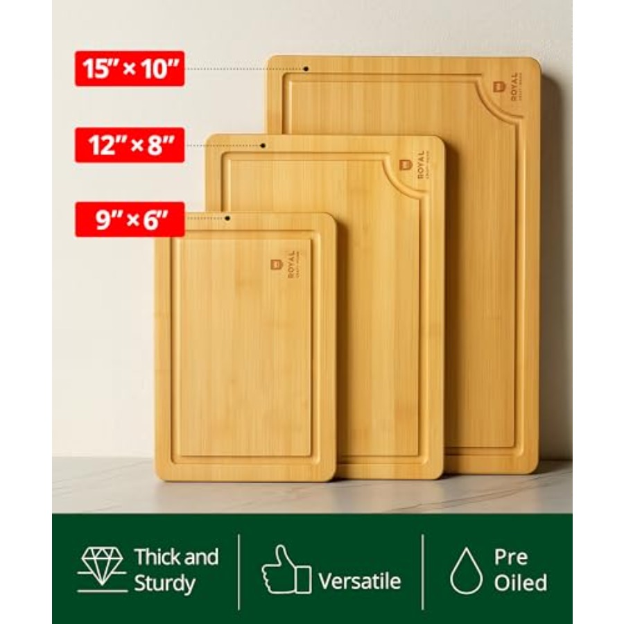 Wooden Cutting Boards for Kitc - Meal Prep Juice recension och pris