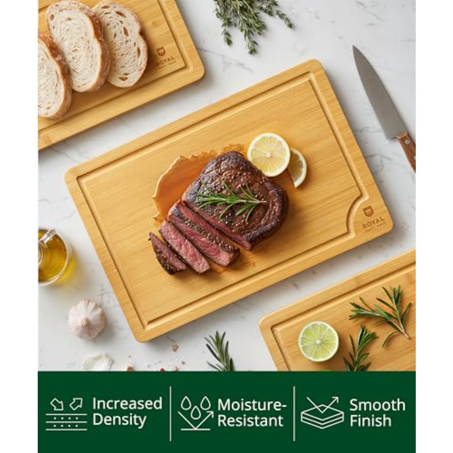 Wooden Cutting Boards for Kitc - Meal Prep Juice recension och pris