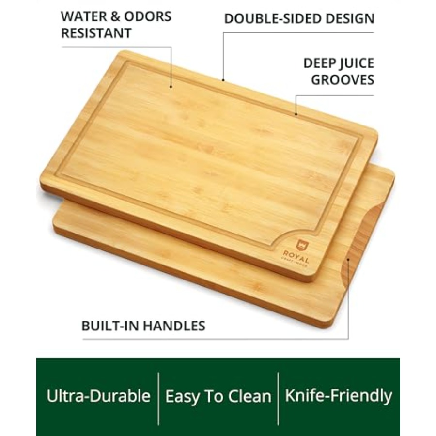 Wooden Cutting Boards for Kitc - Meal Prep Juice recension och pris