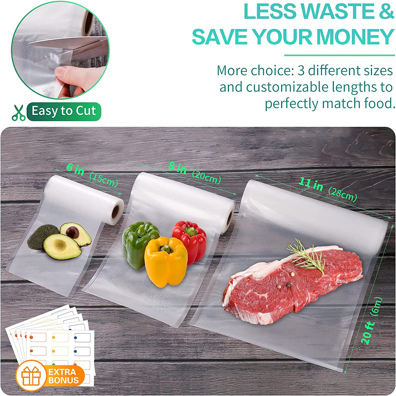 Kitchen Bags For Vacuum Food V - Meal Prep Vacuum Seal recension och pris